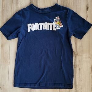 Boys Size 8 Fortnite Graphic Tee Navy Blue
